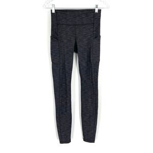 Lululemon Speed Up Tight Full On Luxtreme Brushed 28" Heathered Black Size 4